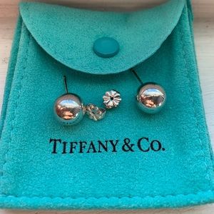 Authentic Tiffany ball earrings